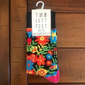 NWT✨ Two Left Feet Sock Co. Floral Fusion Socks